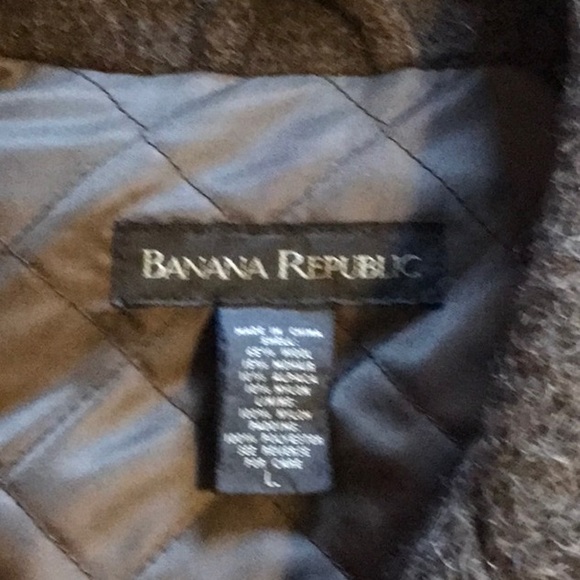 Banana Republic driving coat in wool,mohair and alpaca. - Picture 4 of 6